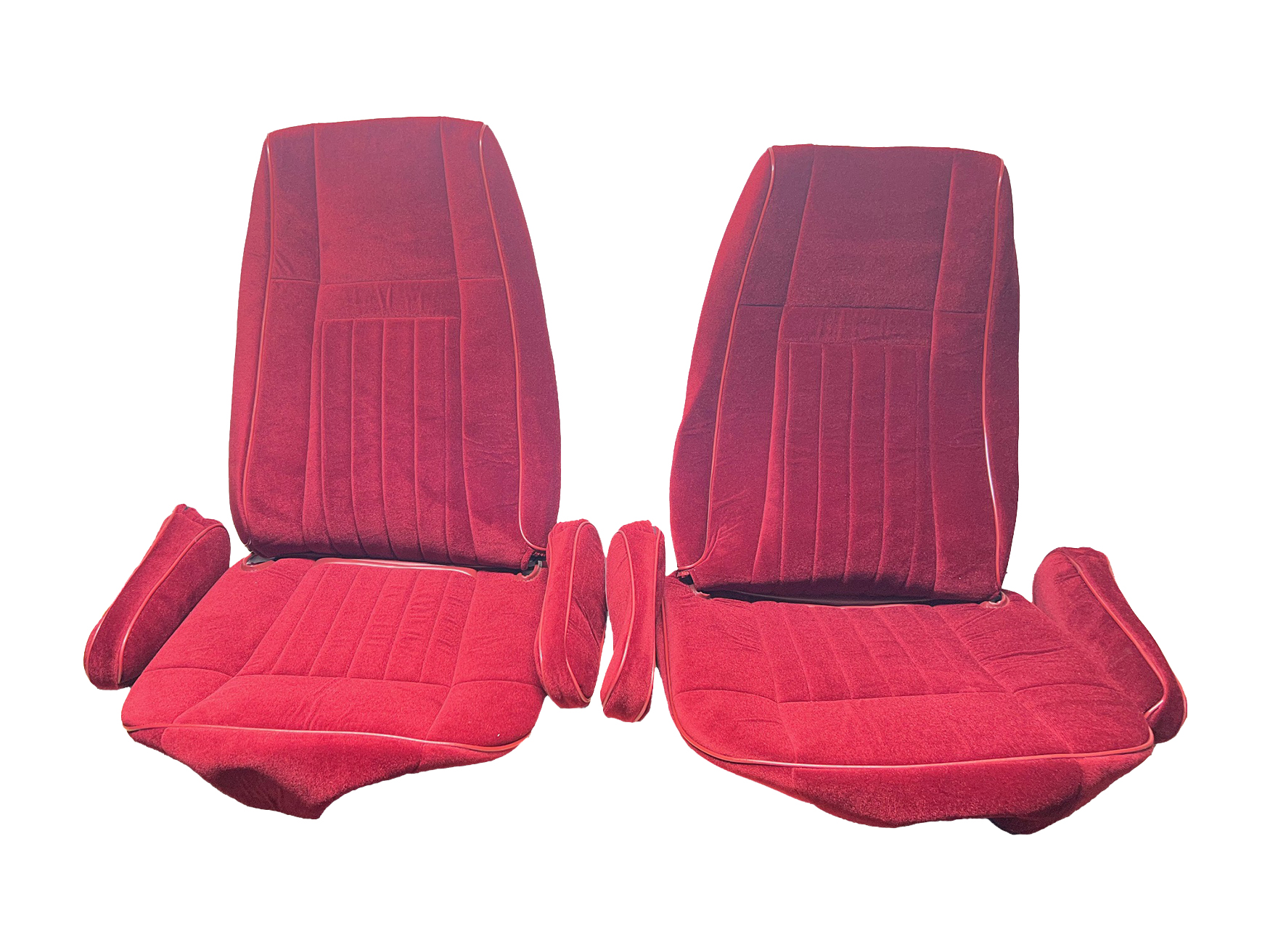 1989 Ford Bronco Seat Upholstery Front Buckets, Saddle Vinyl